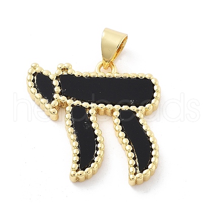 Brass Pendants KK-Z098-17G-01-1