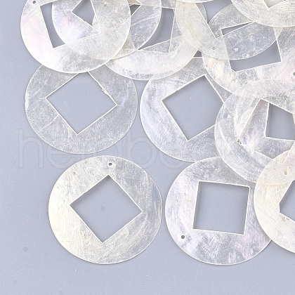 Capiz Shell Pendants SHEL-S274-69-1