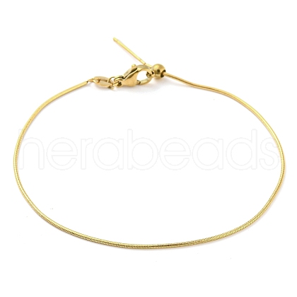 304 Stainless Steel Add a Bead Adjustable Snake Chains Bracelets for Women BJEW-M307-01E-G-1