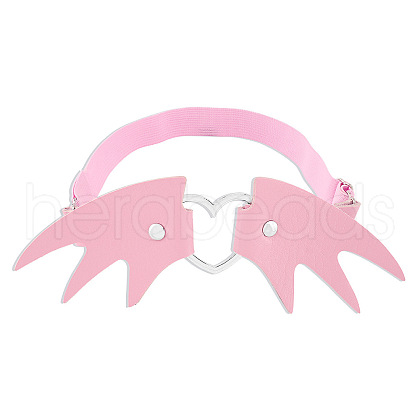 Imitation Leather Heart wing Alloy Leg Chain WGF1871-13-1