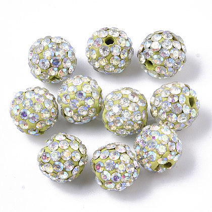 Pave Disco Ball Beads RB-T017-04-05-1