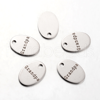 Non-Tarnish Spray Painted Stainless Steel Pendants STAS-I048-F10-1