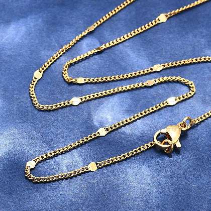 Brass Chain Necklaces X-MAK-L009-11G-1