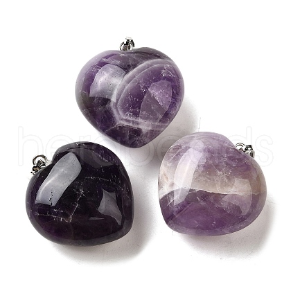 Natural Amethyst Pendants G-C188-03F-1