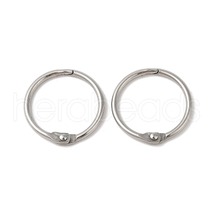 Non-Tarnish 304 Stainless Steel Loose Leaf Book Binder Hinged Rings STAS-S127-02P-02-1