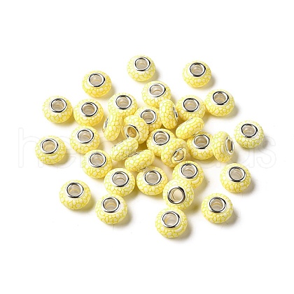 Opaque Resin European Beads RESI-C055-01E-1