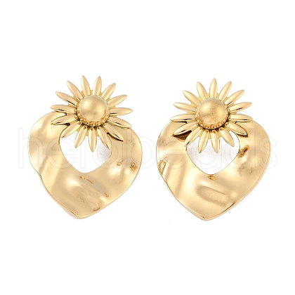 304 Stainless Steel Stud Earrings EJEW-S224-03G-1
