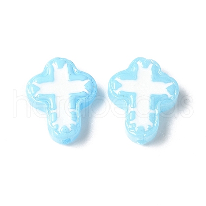 Handmade Lampwork Enamel Beads BLOW-D300-06B-1