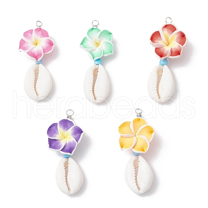 Flower Pendants PALLOY-JF03784-1