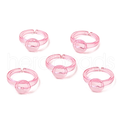 Children's Plastic Open Cuff Ring Components KY-C022-01A-1