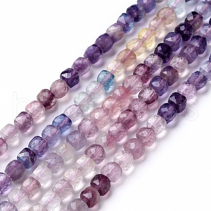 Natural Fluorite Beads Strands X-G-G991-C01-1