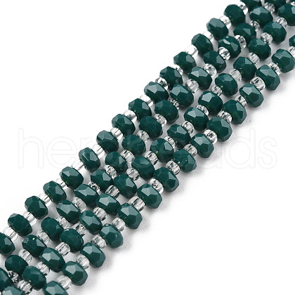 Opaque Solid Color Glass Beads Strands GLAA-N052-04-A09-1