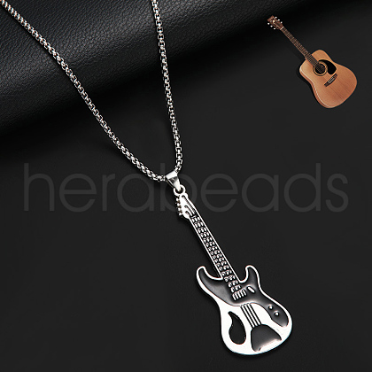Alloy Pendant 316 Surgical Stainless Steel Chain Necklaces for Men FS-WG50373-06-1