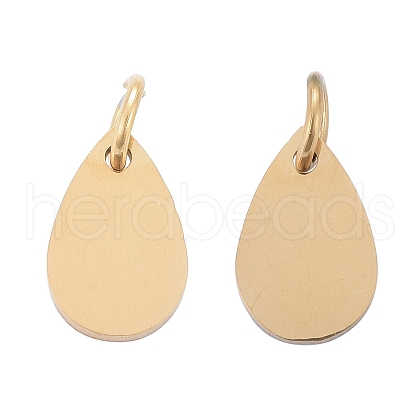 Ion Plating(IP) 304 Stainless Steel Stamping Blank Tag Charms STAS-I311-25G-1