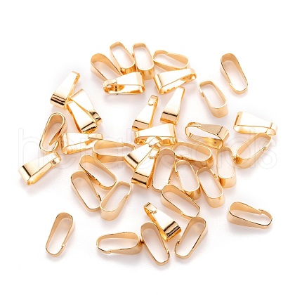 Brass Snap on Bails KK-F824-107G-1