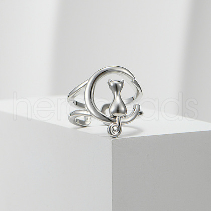 Fashionable Alloy Adjustable Open Cuff Rings for Women FS-WGBDF21-02-1