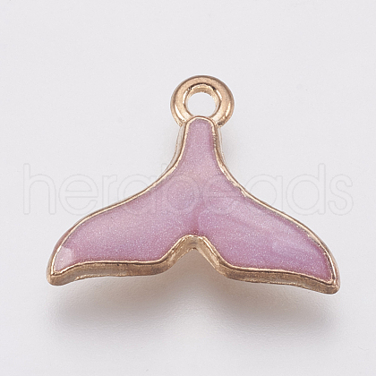 Zinc Alloy Enamel Pendants PALLOY-I124-06G-C-1