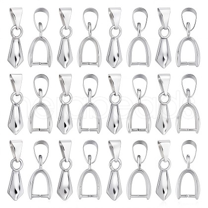SUNNYCLUE 120Pcs Brass Ice Pick Pinch Bails FIND-SC0003-01P-1