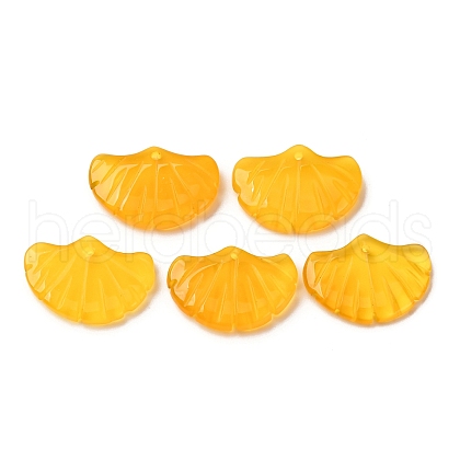 Natural Yellow Agate Pendants G-NH0006-01E-1