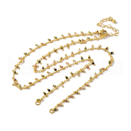 Brass Cable Chain Necklace Making KK-K337-12G-15-1
