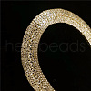 Brass Rhinestone Tassel Necklaces & Earring Sets for Women FS-WG3ACFC-01-4