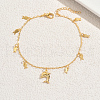 Brass Dolphin Fish Charm Anklets for Women PZ0195-4