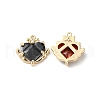 Glass Rhinestone Charms KK-F862-45G-2