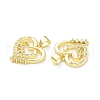 Rack Plating Brass Micro Pave Cubic Zirconia Pendants KK-C011-44G-2