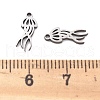 201 Stainless Steel Charms STAS-V001-09-3