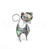 Cat Shape Shell Pin PW-WGCEA34-01-1