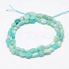 Natural Amazonite Beads Strands G-F521-25-2