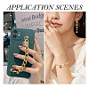 50Pcs 10 Colors Rhinestone Pendants IFIN-TA0001-53-8
