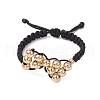 Nylon Braided Adjustable Rings RJEW-TA00192-2