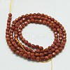 Synthetic Goldstone Beads Strands G-K020-3mm-07B-2
