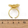 Brass Micro Pave Clear Cubic Zirconia Cuff Rings for Women RJEW-H248-05G-5