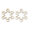 Unfinished Natural Poplar Wood Big Pendants WOOD-TAC0012-10-1
