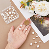 HOBBIESAY 40Pcs 4 Styles Grade B Natural Cultured Freshwater Pearl Connector Charms PEAR-HY0001-04-3