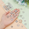 ARRICRAFT 40Pcs 10 Styles Alloy Rhinestone Pendants ALRI-AR0001-09-3
