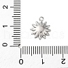 Brass Pave Clear Cubic Zirconia Charms KK-V016-18P-3