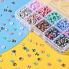 Handmade Polymer Clay Beads Strands CLAY-YW0001-46-6