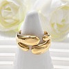 304 Stainless Steel Cuff Rings for Women RJEW-A063-01F-G-4