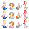 AHADERMAKER 12Pcs 4 Styles Mermaid Resin Display Decorations DJEW-GA0001-45-1