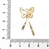 Brass Micro Pave Cubic Zirconia Pendants KK-S531-13G-A-3