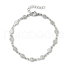 304 Stainless Steel Link Bracelets BJEW-Z132-02P-4