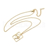 304 Stainless Steel Necklace NJEW-D330-01G-09-2