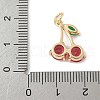 Brass Micro Pave Cubic Zirconia Pendants KK-Z107-06G-3