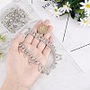  2pcs Crystal Glass Rhinestone Shoes Chain FIND-NB0002-33-4