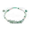 Natural & Synthetic Gemstone Chip Bead Braided Bracelets for Women BJEW-JB09992-3