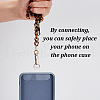 Leopard Print Acrylic Cell Phone Crossbody Curb Chain AJEW-AB00179-4