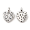 Brass & Cubic Zirconia Charms KK-G468-32P-1